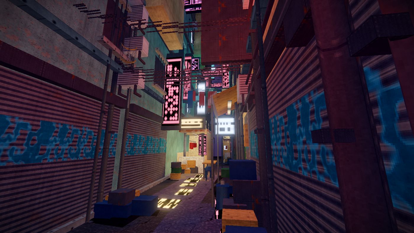 NEON THROAT — Two metres wide, nine storeys high, and every one of them selling something.